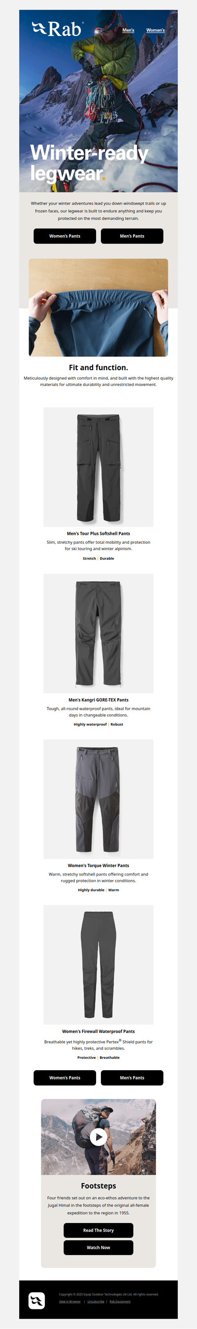 Winter-ready legwear.