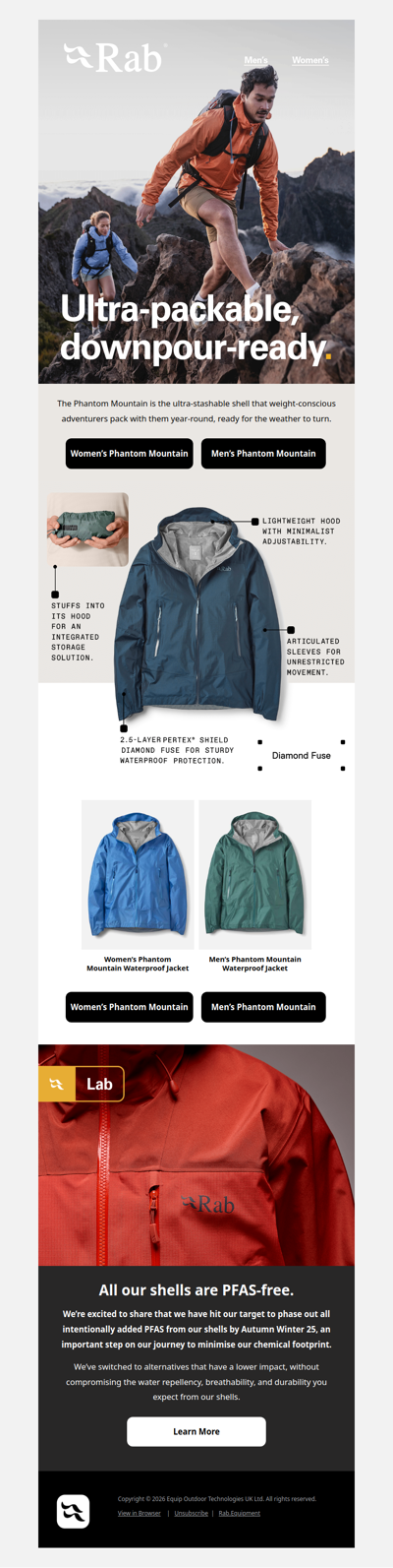 Light on weight, not on features.