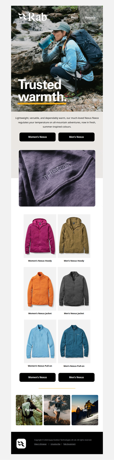 Trusted warmth.