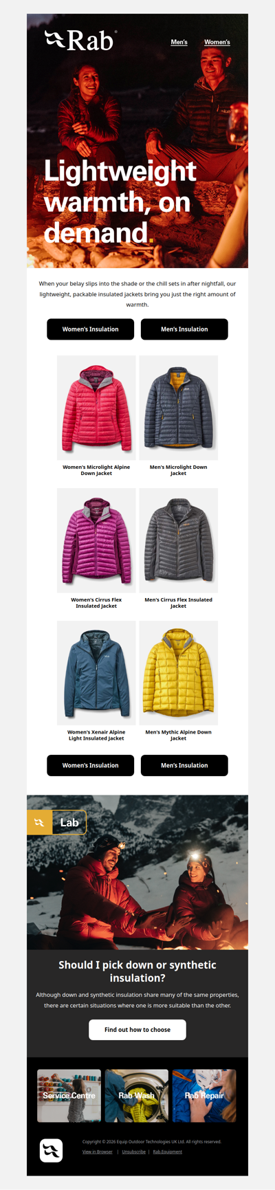 Lightweight, throw-on warmth.