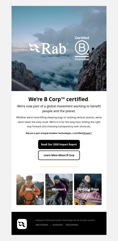 We’re B Corp™ certified.
