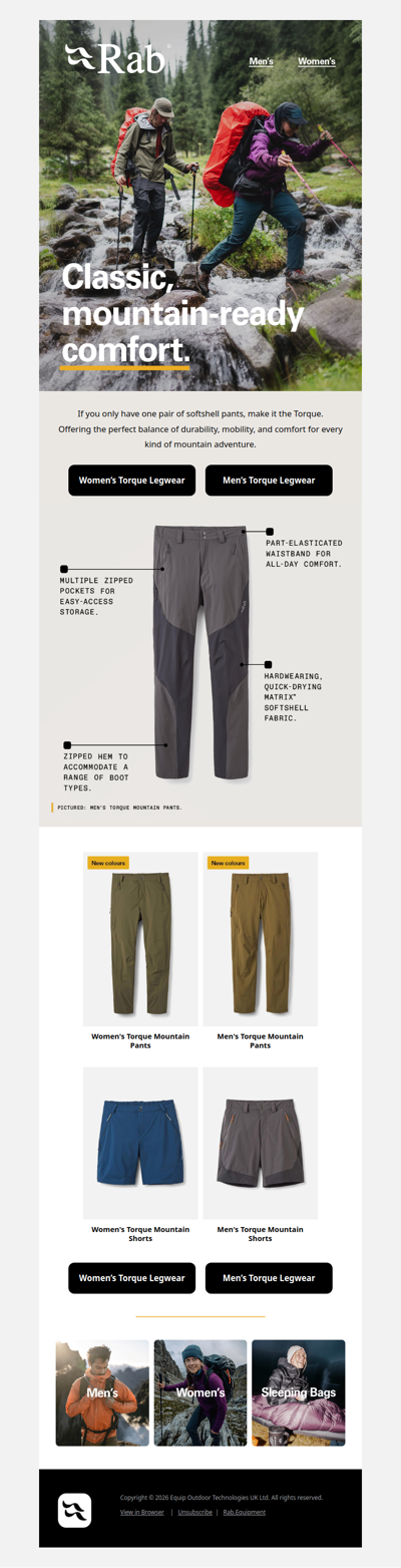 Rugged, lightweight, built for movement.
