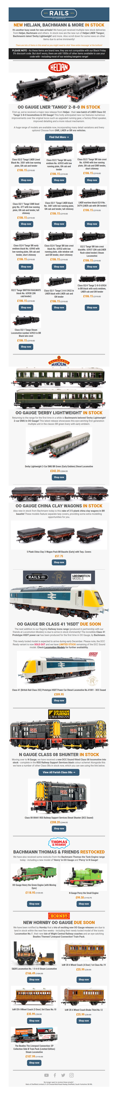 🚂 NEW ARRIVALS! Heljan OO LNER Tangos, New Bachmann & More! 🚆