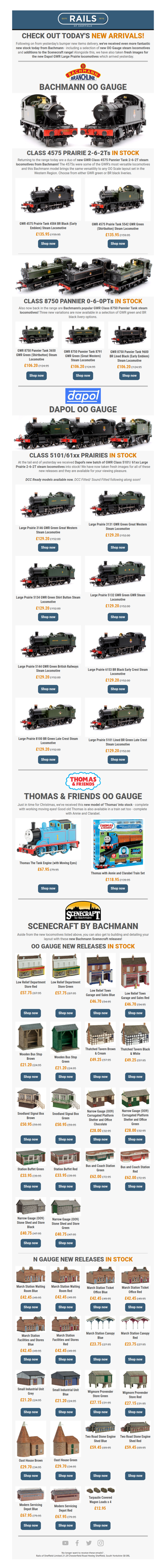 🚂 MORE New OO Steam Arrivals from Bachmann & Dapol! 😍 (+ NEW Scenecraft)