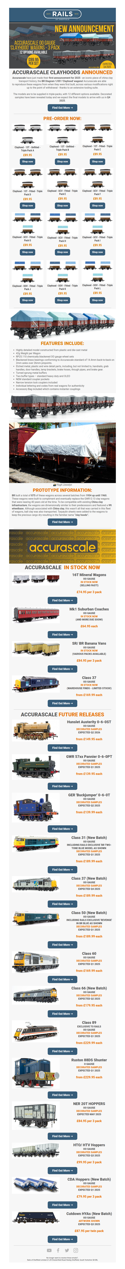 🤩 Accurascale Announce NEW 'Clayhood' Wagons in OO Gauge! 🎉