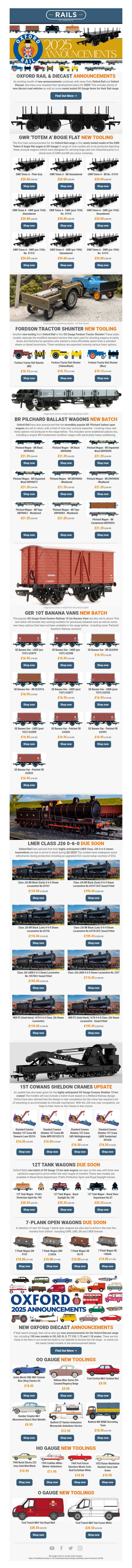 🎉 Oxford Rail & Diecast 2025 Announcements REVEALED! 🚂🚗