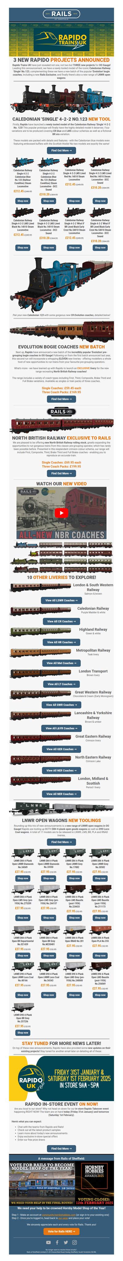 🎉 Rapido Announce THREE New Projects in OO Gauge! 👀