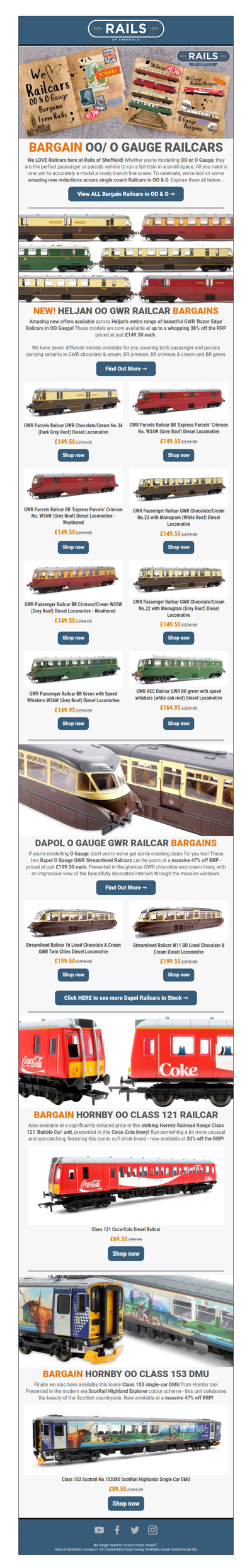 WE 💕 RAILCARS! Amazing New Bargains for Valentine's Day! 🚞