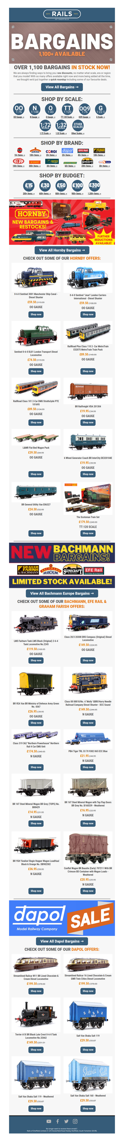 ⭐ Check out our HOTTEST Bargain Offers! 🚂