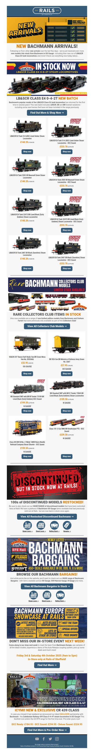 🚂 NEW Bachmann Steam Locos In Stock & MORE! 🤩