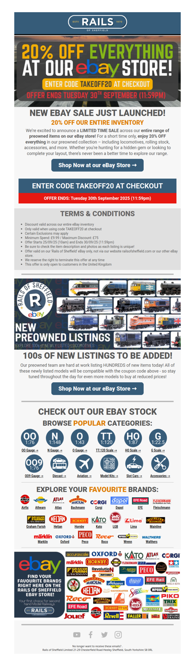 🎉 GET 20% OFF EVERYTHING at our eBay Store! 🔥