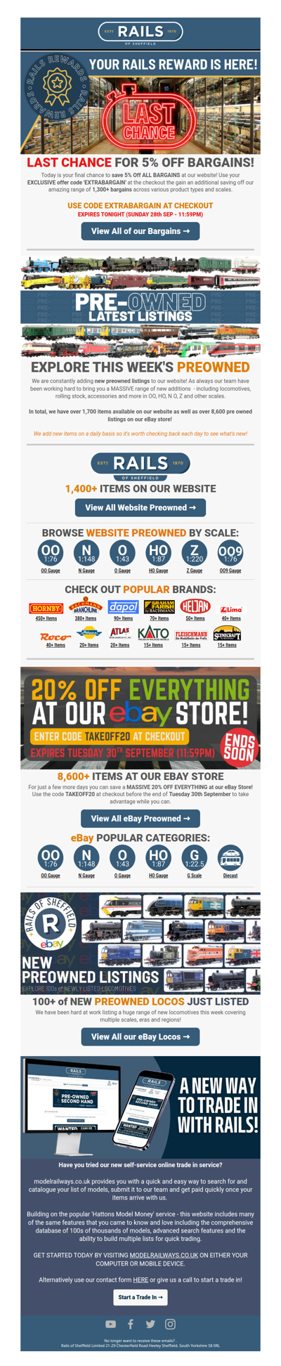 ⏱️ LAST CHANCE for 5% Off + NEW Preowned! 🎉