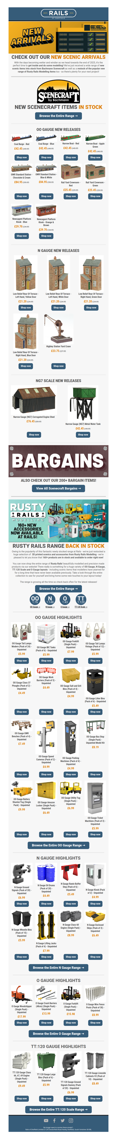 🛤️ NEW Scenecraft + Rusty Rails RESTOCKED! 😍