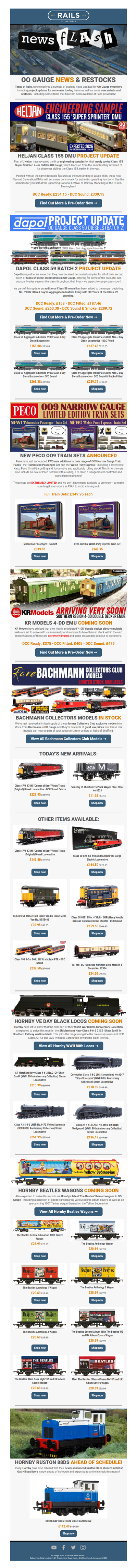 🚞 NEW OO/ OO9 Gauge Updates & New Arrivals! 🚂