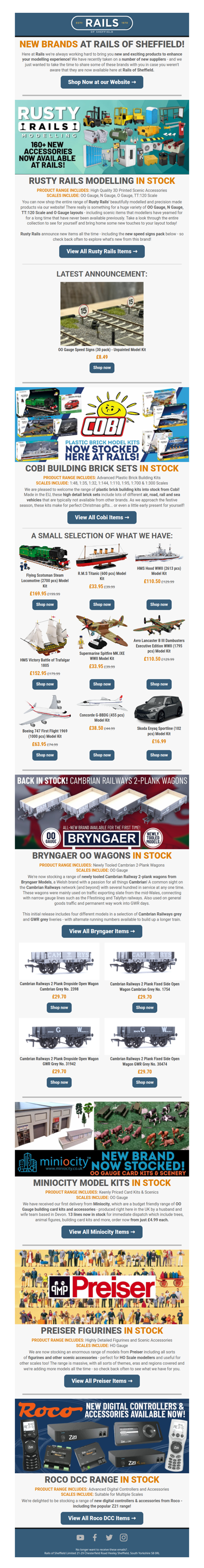 🔥 ALL NEW Brands Now Available at Rails! 🤩