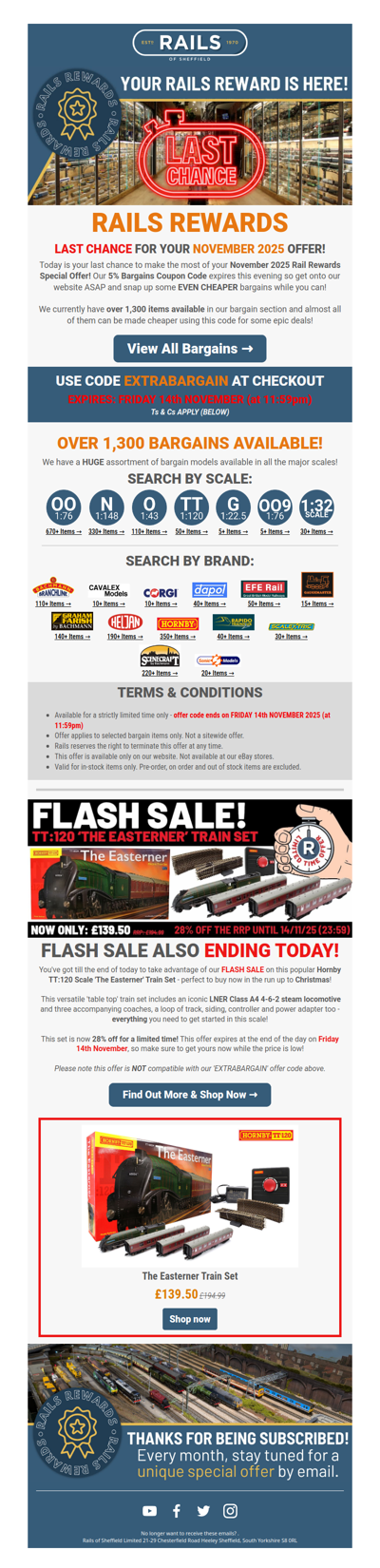 👀 LAST CHANCE for our November BARGAINS! 🚨