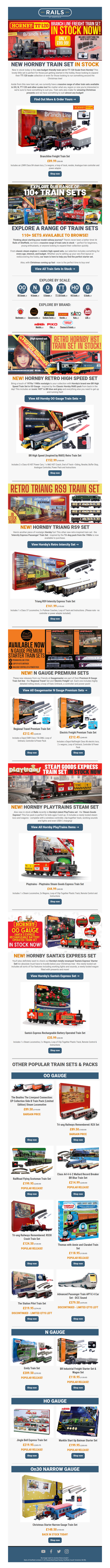 🚂 NEW Train Sets In Stock Now - Perfect for Xmas! 🎄