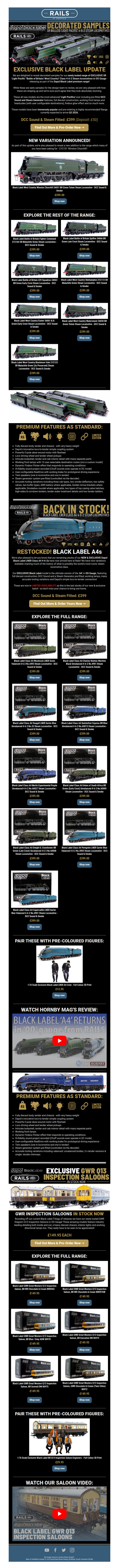 🖤 EXCLUSIVE Black Label 'Bulleid' Deco Samples 🚂