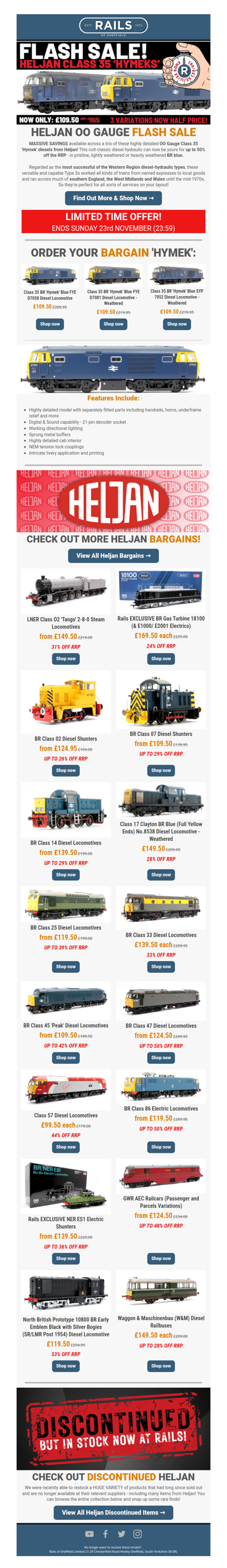 ⚡️ FLASH SALE! Heljan OO Gauge Diesels! 🚆