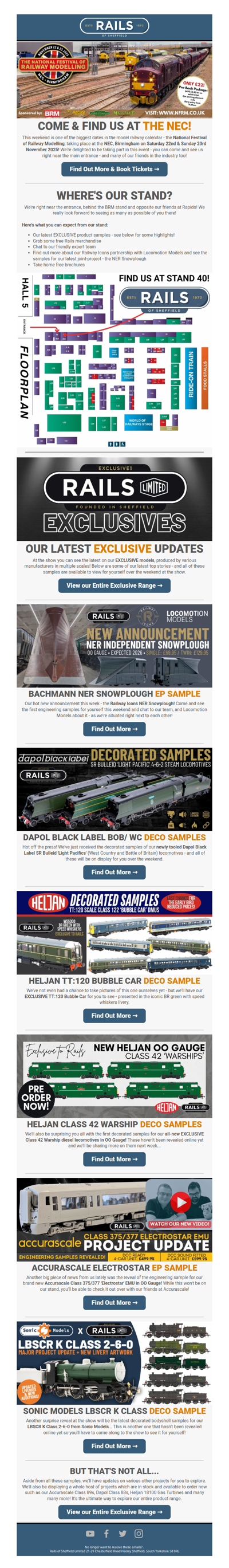 👀 Find us at the NEC Tomorrow! 🚂