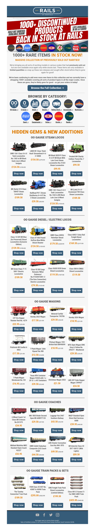 😁 Explore a HUGE 1000+ Range of Discontinued Items 🚆