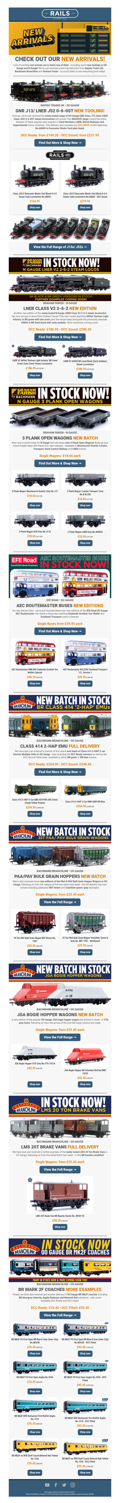 😍 NEW ARRIVALS from Bachmann, Farish & Rapido! 🚂