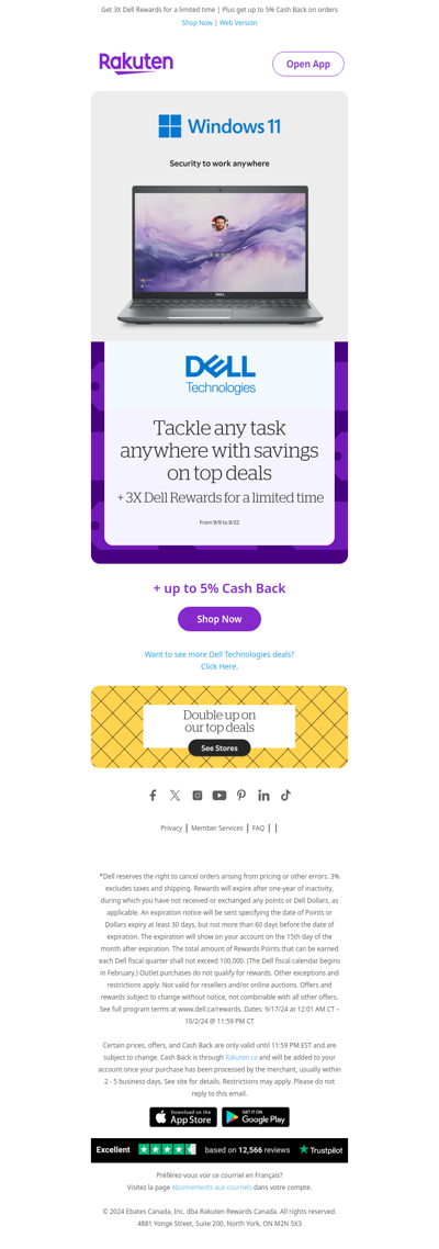 Tackle any task with deals from Dell Technologies plus up to 5% Cash Back