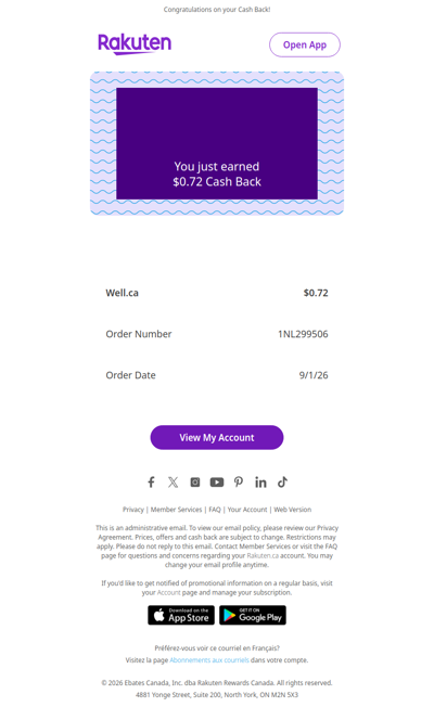 Cha Ching! You're in the Money - Check Your Cash Back Update
