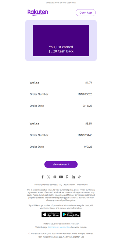 Cha Ching! You're in the Money - Check Your Cash Back Update