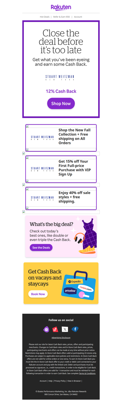 🤏 Don’t let this Cash Back slip through your fingers