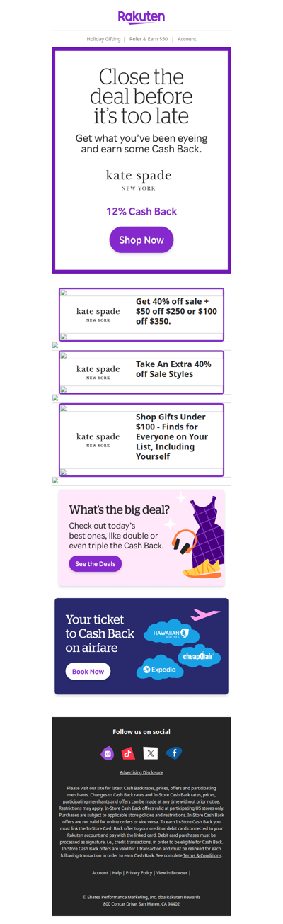 🤏 Don’t let this Cash Back slip through your fingers