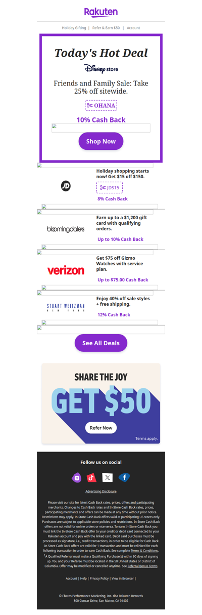 Hot Deal for you at Disney Store: Friends and Family Sale: Take 25% off sitewide.