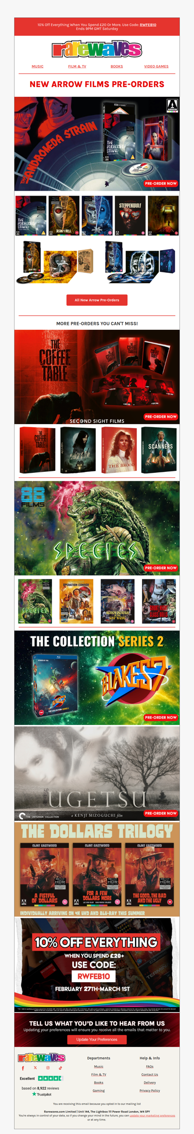 New Collector's Editions Pre-Orders - Save 10% Today!