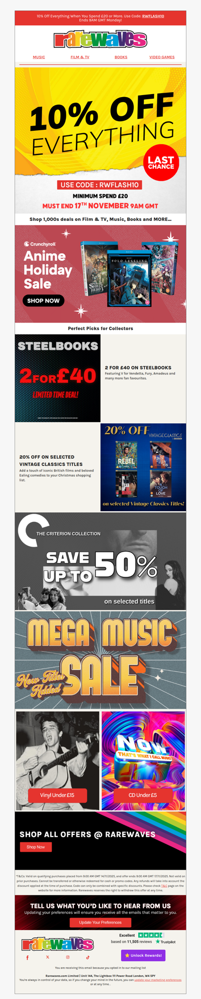 Hurry! 10% Off Everything* Ends Soon!