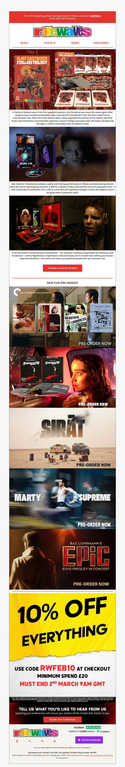 New ARROW Films Pre-Orders - Save 10% Today!