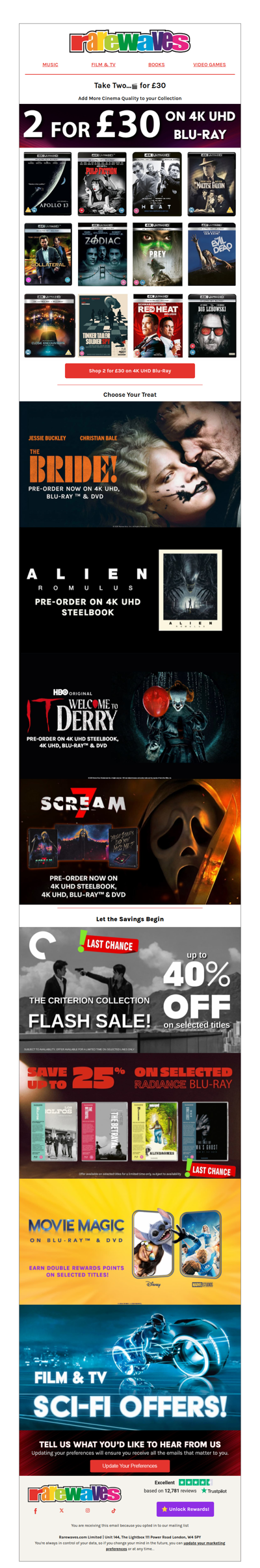 Lights, Camera… Low Prices