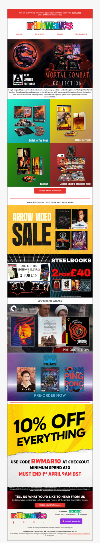 New ARROW Films Pre-Orders - Save 10% Today!