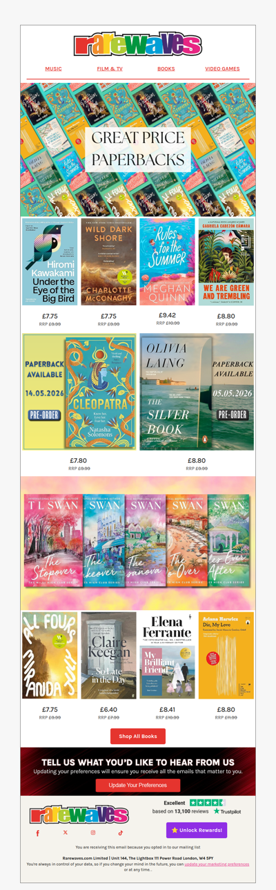 Paperbacks at Unbeatable Prices 📖