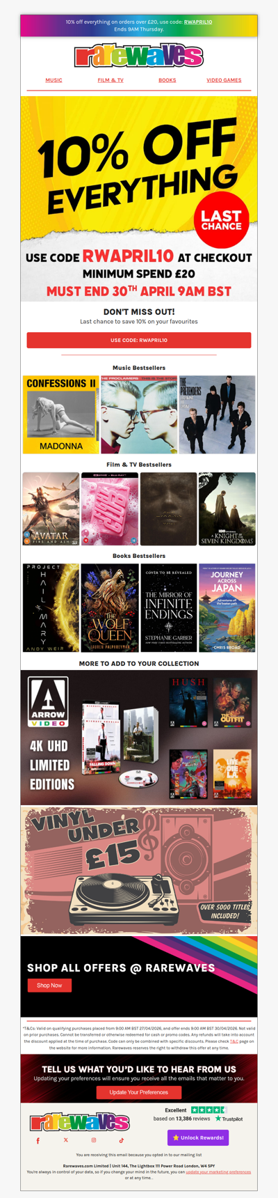 Hurry! 10% Off Everything Ends Soon!