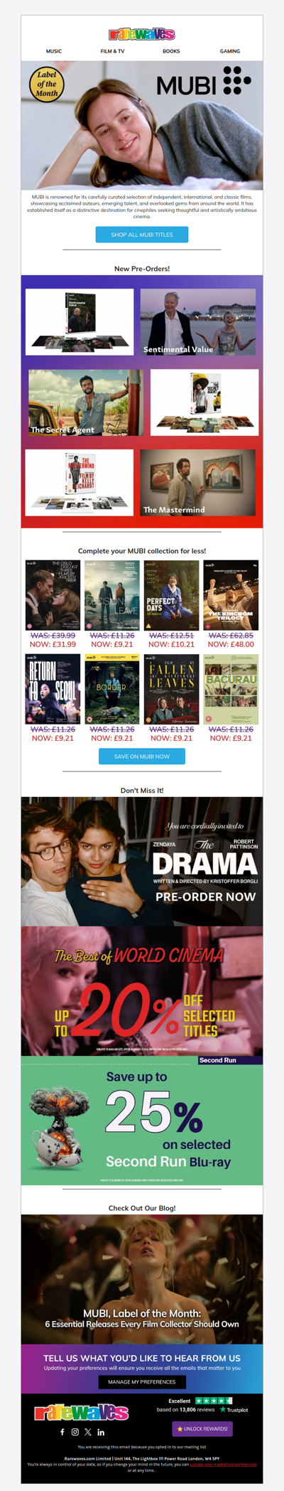 🎉 Celebrate MUBI: Label of the Month!