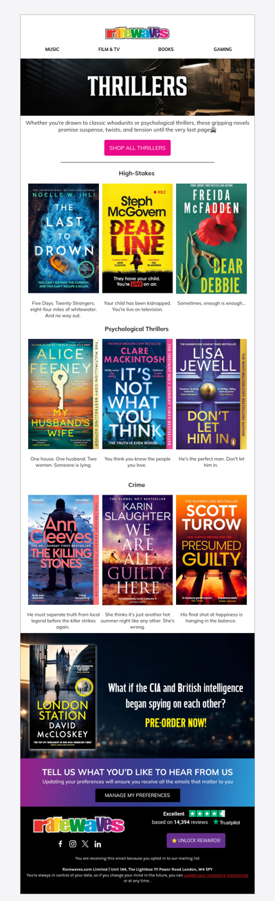 Explore Gripping Thrillers You Can't Put Down!