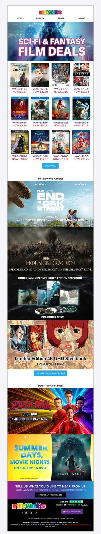 Explore Our Epic Sci-Fi & Fantasy Deals!