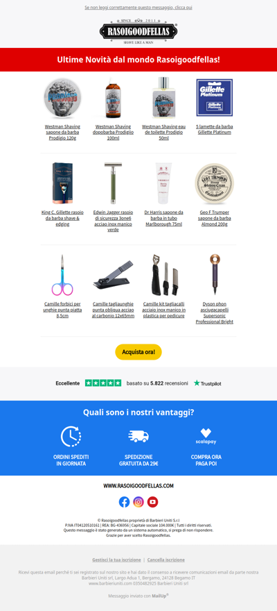 🆕 Ultime Novità dal mondo Rasoigoodfellas!