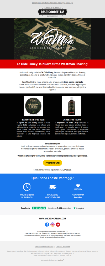 🆕 Nuovo Westman Shaving Ye Olde Limey!