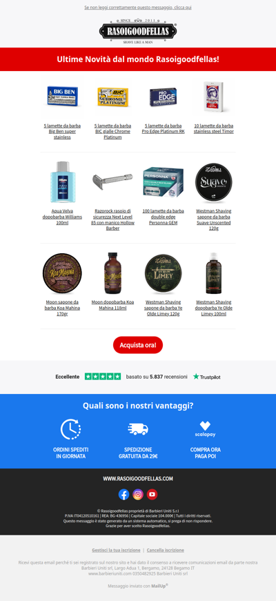 🆕 Ultime Novità dal mondo Rasoigoodfellas!