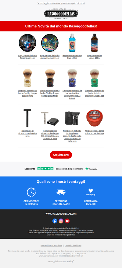 🆕 Ultime Novità dal mondo Rasoigoodfellas!
