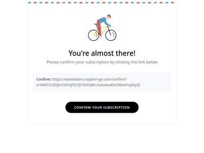 Confirm your subscription to Raspberry Pi Weekly