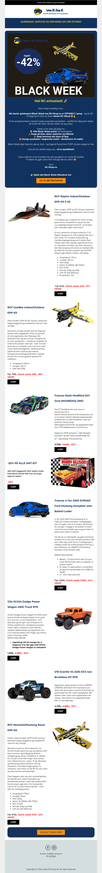 🔥 Black Week er i gang – våre bestselgere flyr ut av lageret!