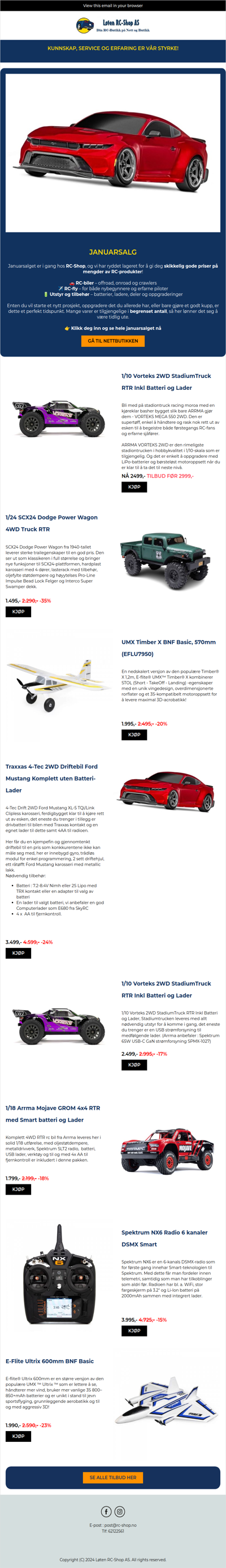 Klar for 2026-sesongen? Januarsalg nå! 🤩