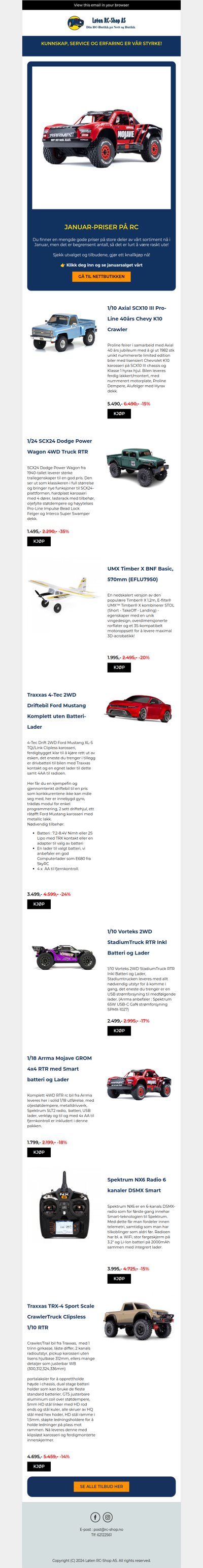 Vi har fortsatt gode rabatter på vår Januar-kampanje 🤩